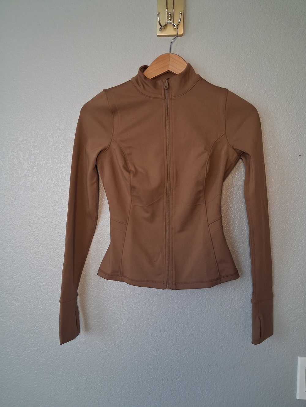 girlfriend collective Zip-Up Utility Jacket in Tan